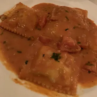 Lobster Ravioli Alla Viola