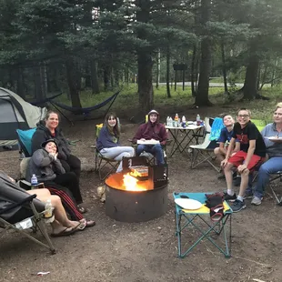 We went as a group and shared a great camp spot between 3 lots!!