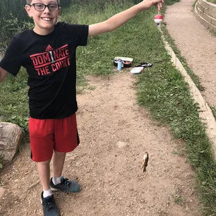 Kids caught Perch for dinner!