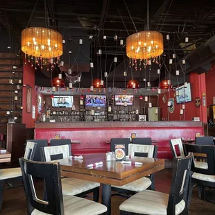 the interior of the restaurant