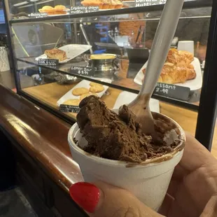 Chocolate gelato