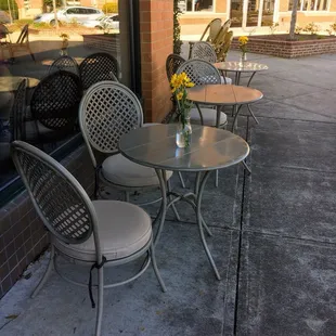 More outside seating