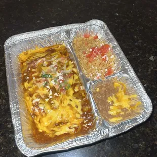 Cheese enchiladas