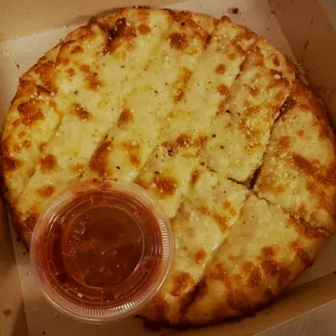 a slice of pizza in a box
