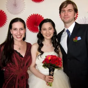 LA Wedding Woman, Elysia at a beautiful backyard family wedding.