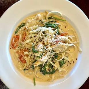 White wine pasta with chicken