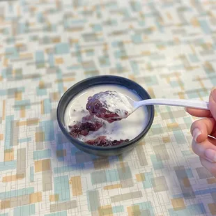 Free dessert - red bean