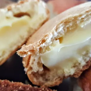a half eaten pastry