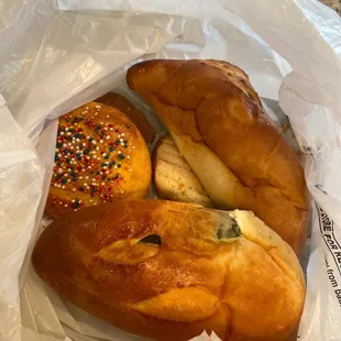 a variety of pastries