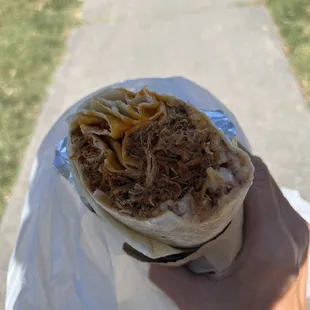 Chili colorado burrito
