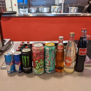 Some drink options