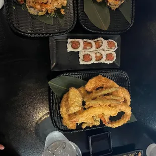 chicken wings and fried chicken, food