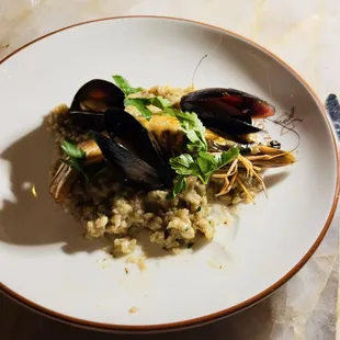 Seafood risotto