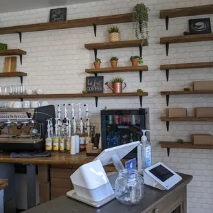 Coffee bar and register