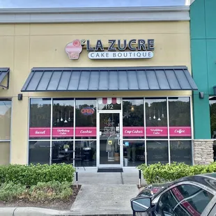 the front of the store