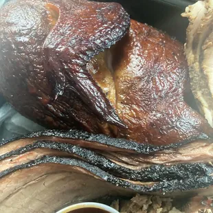 Brisket and chicken