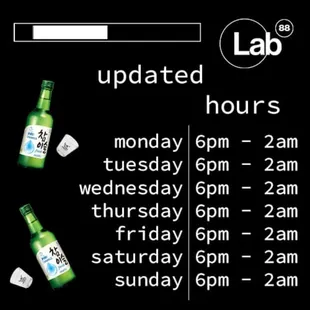 Updated Hours