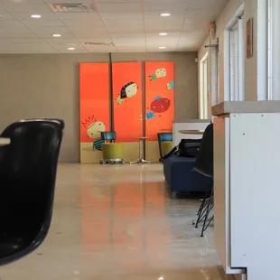 a view of the interior of the restaurant