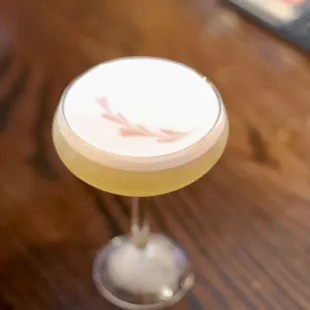 a close up of a cocktail