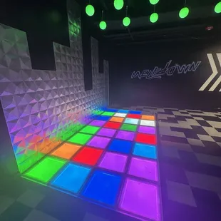 Color changing tile floor