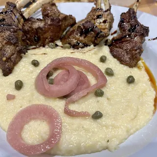 Cajun Lamb Lollipops and Grits