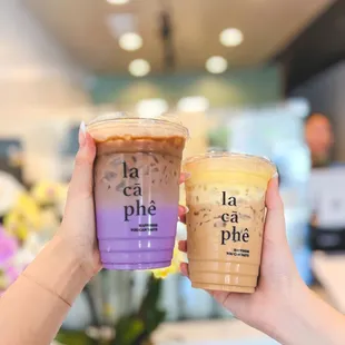 Ube coffee & Hanoi eggspresso