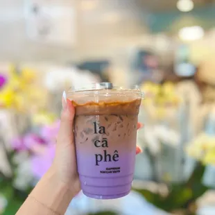 Ube coffee