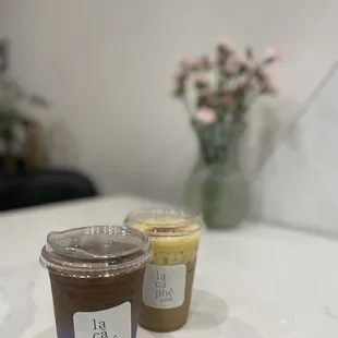 Ube coffee and eggspresso Hanoi