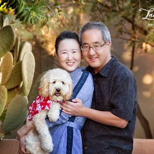 Pets are important family members! Include your beloved pet in your family portrait for a memory that will always touch your heart.