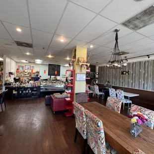 the interior of a restaurant