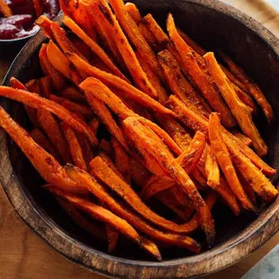 a bowl of sweet potato fries