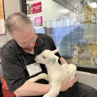 Goat cuddles are a thing!
