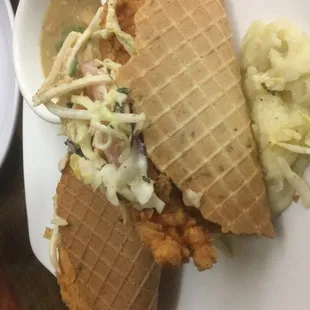 Chicken Waffle Tacos