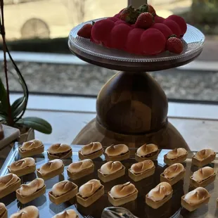 Some desserts from dessert buffet table over the weekend