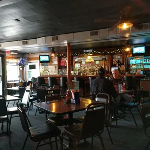 a man sitting at the bar