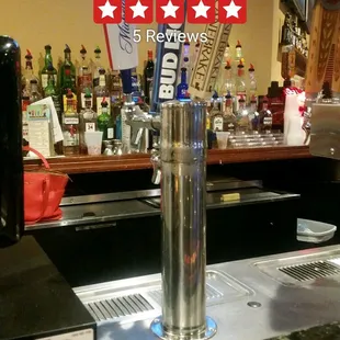 Few beers on tap but more selections by the bottle.