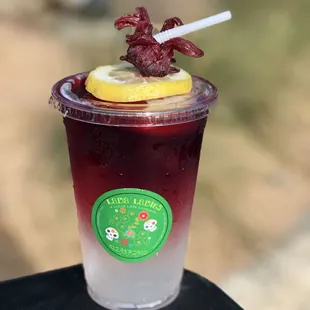 Fresh Hibiscus Limonada!