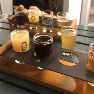 Flights of 4 for $10! Worth every penny. Try the hazy IPA and coffee ale!