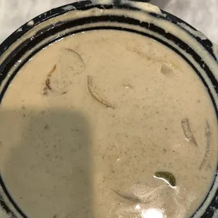Green curry was watery with skimpy ingredients