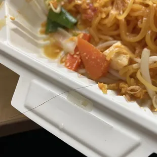 Oh no!!! Hair in the pad Thai