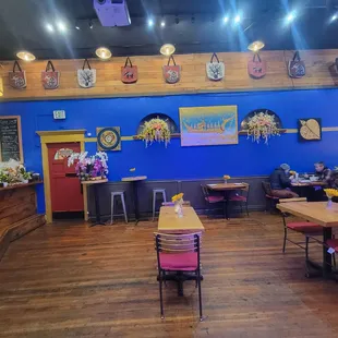 the interior of the restaurant