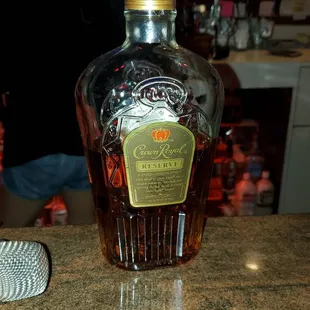 a bottle of liquor