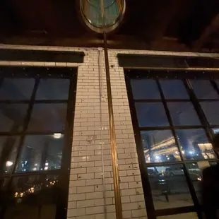 Fireman pole decor left intact