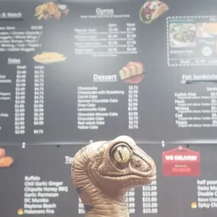 Bob the Raptor says "Lots to choose from!"