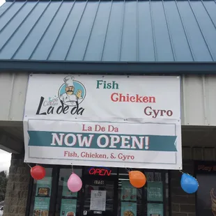 the front of the restaurant