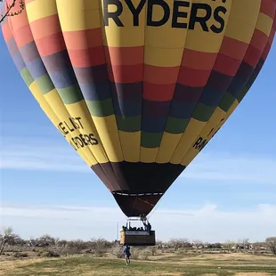 Balloon landing near the driving range