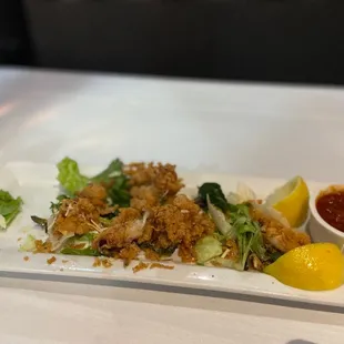 a plate of food on a table