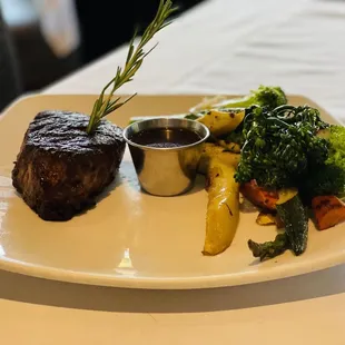 a plate of food on a table