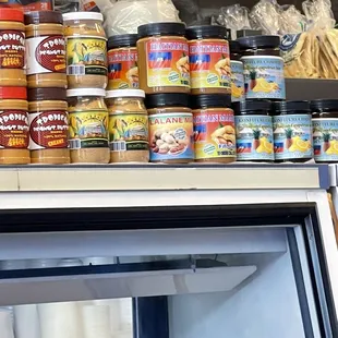 Peanut butter, grapefruit jam etc