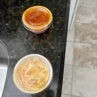 Slaw, sauce